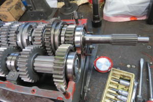 New input shaft by Liberty's Gears installed in our face-plated Doug-Nash 5-speed 